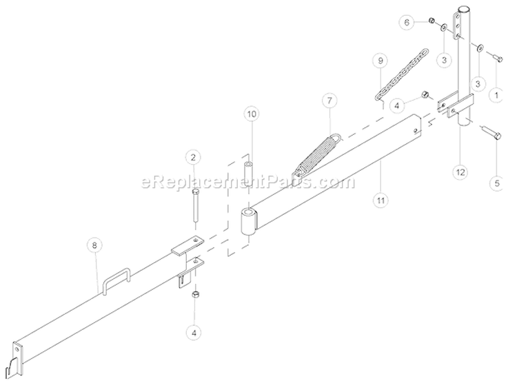 HoseáSupportáAssemblyá(75676-00) Diagram and Parts List for DL12725  Bear Cat Chipper Shredder